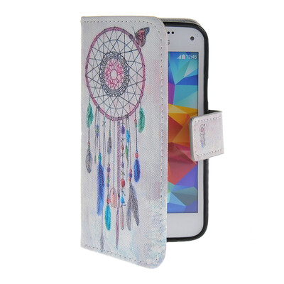 

MOONCASE Pattern Style Leather Side Flip Wallet Card Slot Pouch Stand Shell Back ЧЕХОЛ ДЛЯ Samsung Galaxy S5 Mini