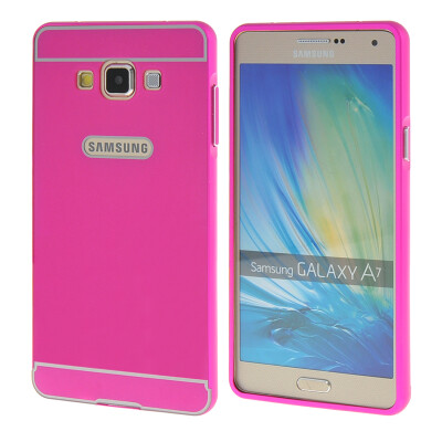 

MOONCASE Galsxy A7 Case 2 IN 1 Hard Bumper insert Back Case Cover for Samsung Galsxy A7 Hot pink