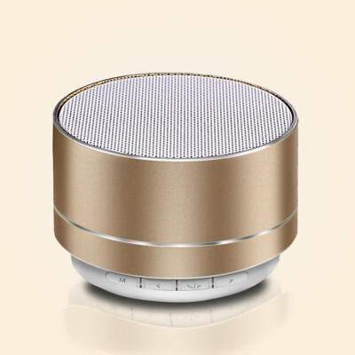 

New A10 bluetooth speaker aluminum alloy card mini speaker wireless LED light bluetooth speaker