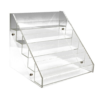 

UpperX Acrylic nail art nail polish remover cosmetic storage box Make Up Organizer Holder Storage empty transparent 5-row