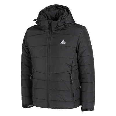 

PEAK mens cotton clothing autumn&winter new thick cotton coat wear warm outdoor sports jacket DF584051 black X3L code