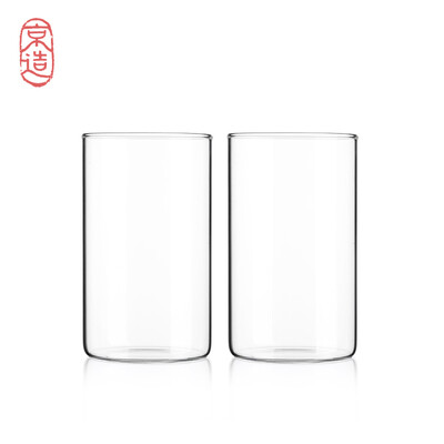 

JZAO glass high borosilicate heat-resistant cups juice cups cups 2 Pack