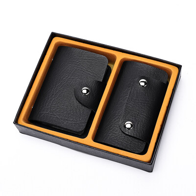 

Golf GOLF Mens Card Pack Key Bag Gift Box Set Card Pack Business Card Holder Keychain Bag Q8BV41887J Black