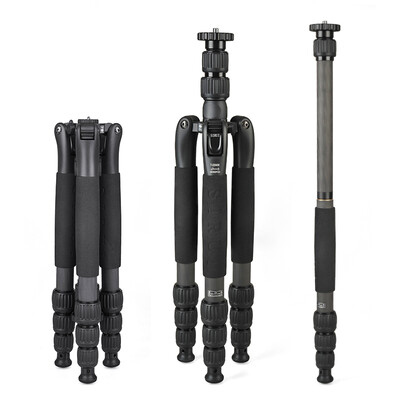 

Si Rui SIRUI tripod T1204SK carbon fiber Canon Nikon SLR camera tripod folding SLR camera tripod portable travel without pantilt