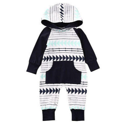 

Newborn Kid Baby Boy Girl Infant Romper Jumpsuit Bodysuit Hooded Clothes Outfit