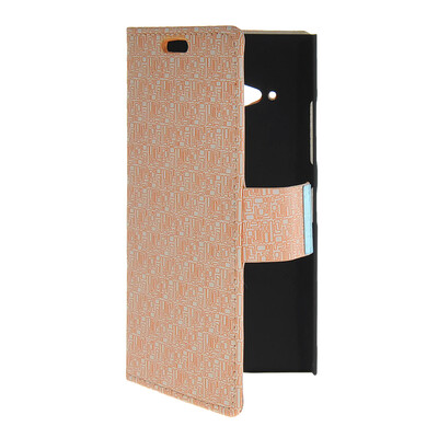 

MOONCASE Slim Leather Side Flip Wallet Card Slot Pouch with Kickstand Shell Back чехол для Nokia Lumia 730 Beige