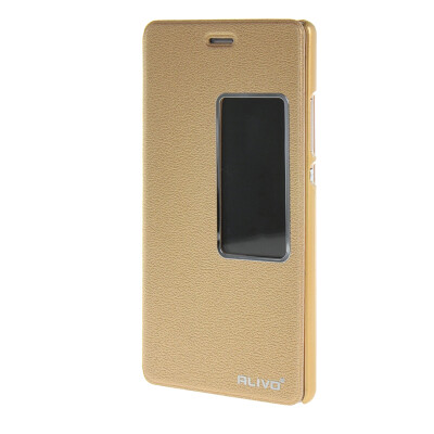 

MOONCASE ЧЕХОЛ ДЛЯ Huawei Ascend P8 Slim View Window Leather Flip Bracket Back Cover Gold