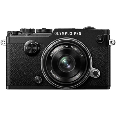

Olympus (OLYMPUS) PEN-F-1718K (набор фиксированных фокусных линз) черный 20 миллионов пикселей встроенный WIFI пятиосный анти-встряхивающий флип-сенсорный экран классический ретро