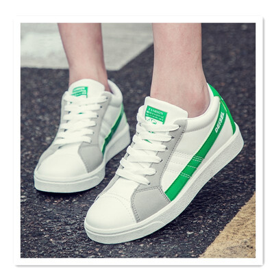 

New white womens shoes increased shoes Korean version of the trend of sports&leisure shoes increased shoes Korean version of