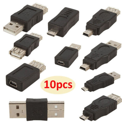 

Hot 10PCS OTG USB male to female micro USB mini changer adapter converter Hot