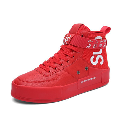 

Autumn high shoes mens shoes Korean version of the trend Gaobang hip-hop shoes Air Force No 1 shoes wheat swatch shoes men