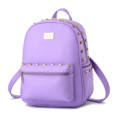 

New fashion women leather backpack casual Korean female students bag embossing solid backpack schoolbag for teenagers