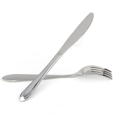 

Jingdong supermarket Jirui chopsticks knife&fork series of stainless steel 1 knife knife fork two sets of tableware CZ5036