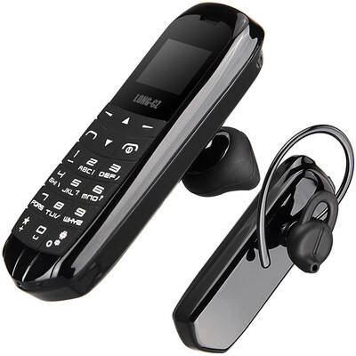

LONG-CZ Mini J8 Earphone Bluetooth Dialer Earphone Unlock Mobile EN Plastique Phone Support GSM SIM Sports Headphone In-Ear Earbud