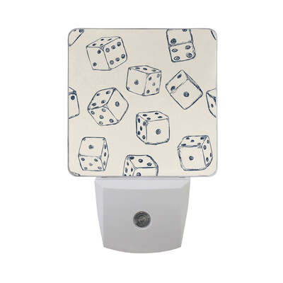

ALAZA LED Night Light With Smart Dusk To Dawn SensorWinter Colors Diversity Tree Hands Plug In Night Light