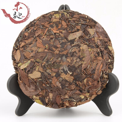 

300g Chinese Fujian Fuding White Shoumei Lao Bai Cha Wild Old White Tea Cake Natural Health Care