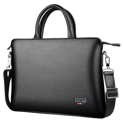 

CARTELO Mens Briefcase Business Mens Head Layer Leather Mens Handbag Shoulder Messenger Bag Laptop Bag