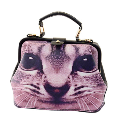 

Women Doctor Cartoon Printed Bag Cat Dog animal Painting Handbag Messenger tote