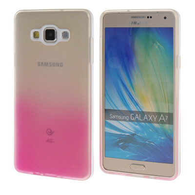 

MOONCASE Galsxy A7 Case Rainbow Flexible Durable Silicone Gel TPU Skin Slim Case Cover for Samsung Galsxy A7 / a07