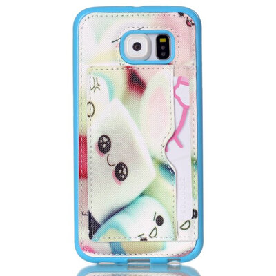 

MITI Leather Case + TPU Innder Soft Protective Cover For Phone Samsung S6 G9200 Mobile phone case with Card Slot Stand