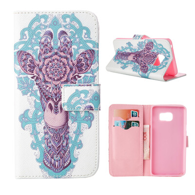 

MOONCASE Case for Samsung Galaxy Note 5 Flip PU Leather Fold Wallet Card Slot Kickstand Back Case Cover [Pattern series] /a04