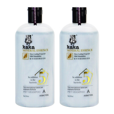 

KAKA pet shower gel dog cat bath anti-itch bacteriosta teddy golden hair universal shampoo pet dog bathing supplies 500ml2