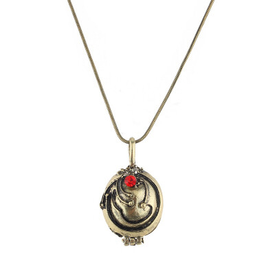 

MyMei Nice The Vampire Diaries Elenas Vervain Antique Silver Locket Vintage Necklace