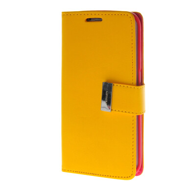 

MOONCASE Synthetic PU Leather Case Wallet Flip Card Slot Holster Pouch Stand Cover for Samsung Galaxy S6 Edge Yellow