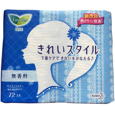 

Japanese original imported] Kao Yue Le Ya (laurier) ultra-thin cotton soft health pad 14cm * 72p sensitive skin with no fluorescent agent no fragrance