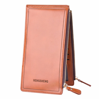 

Multi card card bag woman long card set double zipper Purse