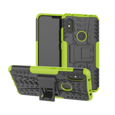 

Fecoprior Case for Xiaomi Redmi Note 6 Note6 Back Cover Stand Silicon TPU PC Armor Heavy Rugged Phone Celulars Fundas Coque