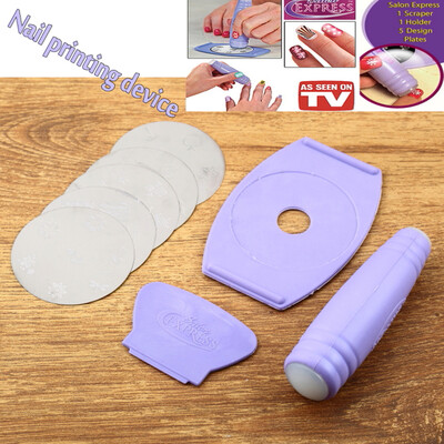

Профессиональный Nail Art Stamp штамповка лак для ногтей DIY Kit декорацией Design