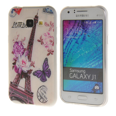 

MOONCASE Eiffel Tower Pattern Soft Silicone Gel TPU Flexible Shell Protective Case Cover for Samsung Galaxy J1 a02