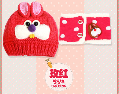 

Buebos Ninos Twinset 2015 New Winter Warm Baby Kid Hat Scarves Toddler Beanie Cap Soft Crochet Knit Wool Cap