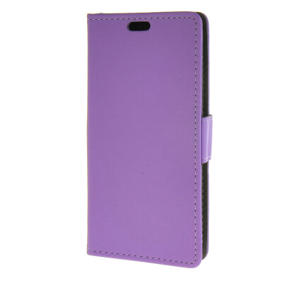 

MOONCASE Simple style Leather Wallet Flip Card Stand Back Case Cover for Huawei Ascend Y520 Purple