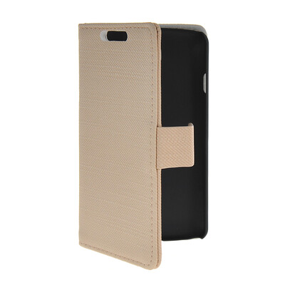 

MOONCASE Slim Leather Side Flip Wallet Card Slot Pouch Stand Shell Back ЧЕХОЛ ДЛЯ LG F70 Beige