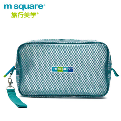 

Square travel portable towel bag men&women portable waterproof storage wash bag bag cosmetic bag lake blue