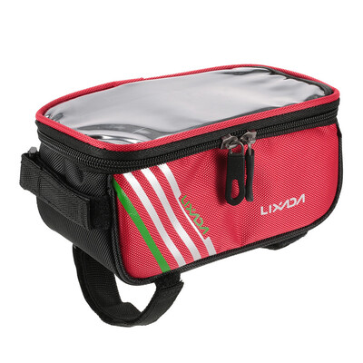 

Bicycle Travel Bag Lixada Cycling Bicycle Bike Front Tube Top Tube Smartphone Bag Bike Frame Pannier Pack Bag 57" Phone Holder Ha