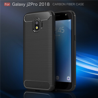 

For Samsung Galaxy J2pro 2018 Carbon Fiber Phone Cases Soft TPU Anti-Knock Cover For Samsung Galaxy J2pro 2018 Case