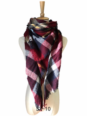 

2018 Winter Triangle Scarf For Women Brand Designer high quality Plaid Scarves Blanket Wholesale Dropshipping