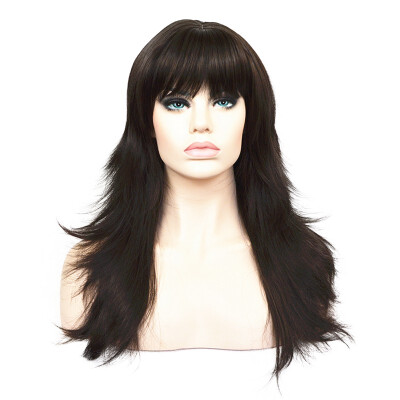 

StrongBeauty Synthetic Wigs Womens Long Alice Turned Black  Full Hair Wig COLOUR CHOICES