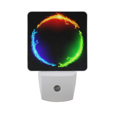

ALAZA LED Night Light With Smart Dusk To Dawn SensorDragon Attack Plug In Night Light
