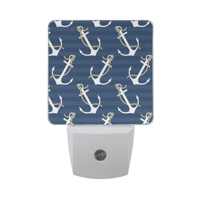 

ALAZA LED Night Light With Smart Dusk To Dawn SensorFlowers And Leaves Pattern Plug In Night Light