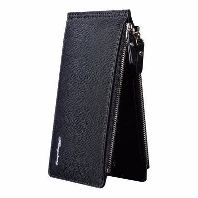 

Business Wallet mens card mobile phone bag light double zipper wallet