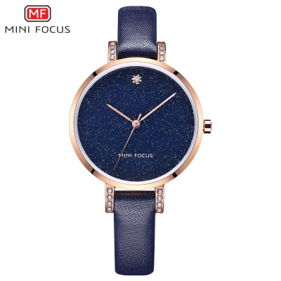 

MINI FOCUS Fashion Casual Leather Strap Women Quartz Watch MF0159L