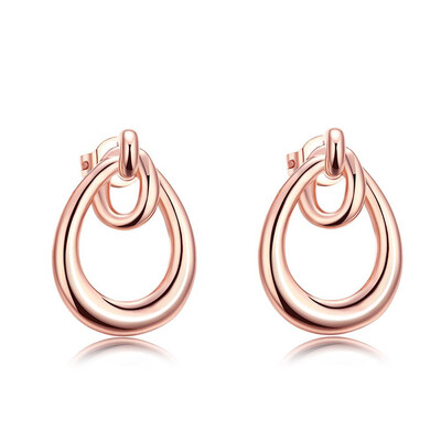 

E019 Fashion Jewelry Nickle Free Antiallergic Real Gold Plated Earrings For Lady