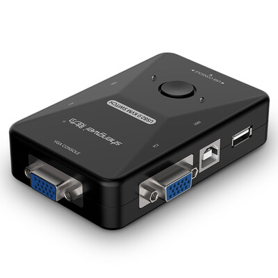 

Шэн (Shengwei) VS-5021 VGA переключатель бинарного две линии все интеллектуальные дистанционного автоматического диапазона аудио обмена видео коммутатор VGA