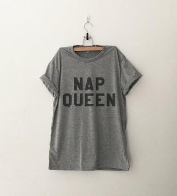 

Tumblr String 2016 New Nap Queen Letter T-Shirts ,M,L,XL Free Shipping