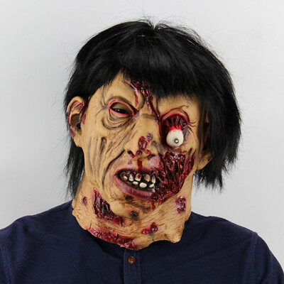 

Halloween funny wretched man mask funny horror latex clown mask wig