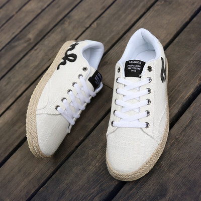 

2018 new summer canvas shoes male Korean version of the breathable board shoes trend students wild casual cloth shoes mens tide s